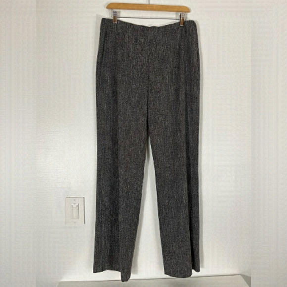 CABI Grey Black Marle Dress Pants Women’s Size 10 Made in USA - Picture 1 of 11